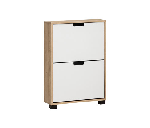 Tchibo - Schuhschrank »Emmik« - 60x19,5x85cm - schwarz - Holz / Kunststoff / Metall