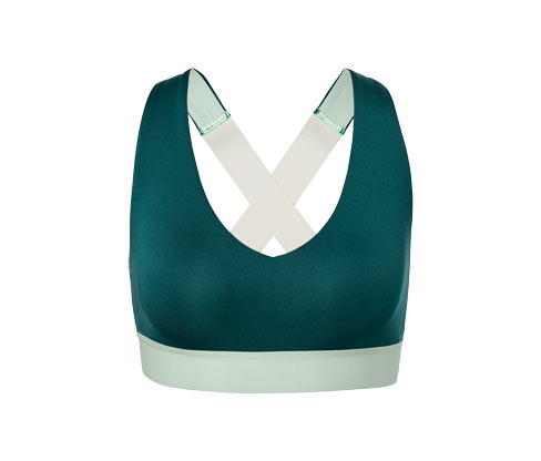Tchibo - Sport-Bustier - Damen - Gr. S - smaragdgrün