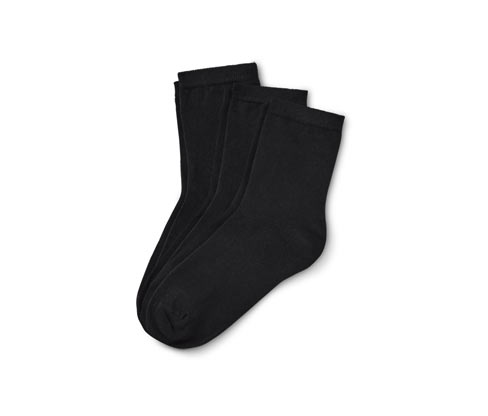 Tchibo - 3 Paar Socken - Damen - Gr. 35-38 - schwarz