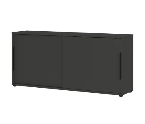 Tchibo - Schiebetürenschrank »Kopenhagen« - 160x40x74cm - grau - Holz