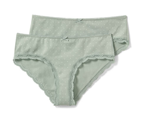 Tchibo - 2 Hipster - Damen - Gr. S - weiß