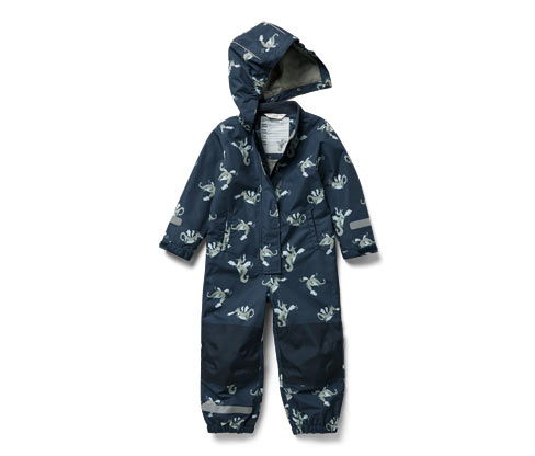 Tchibo - Kinder-Regen-Einteiler - Baby - Gr. 74/80 - blau/print