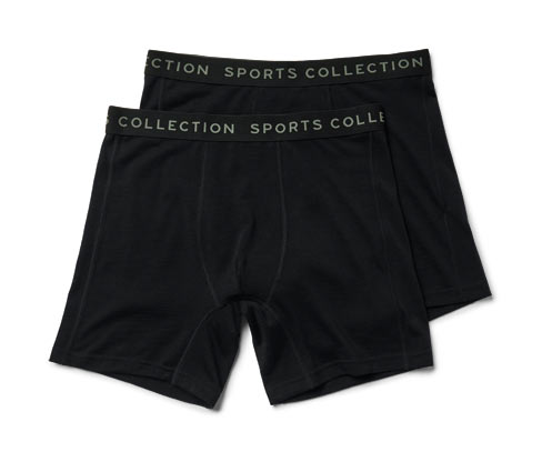 Tchibo - 2 Slipboxer mit Merinowolle - Herren - Gr. Xxl/8 - schwarz