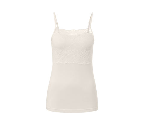 Tchibo - Modal-Hemdchen - Damen - Gr. L - creme