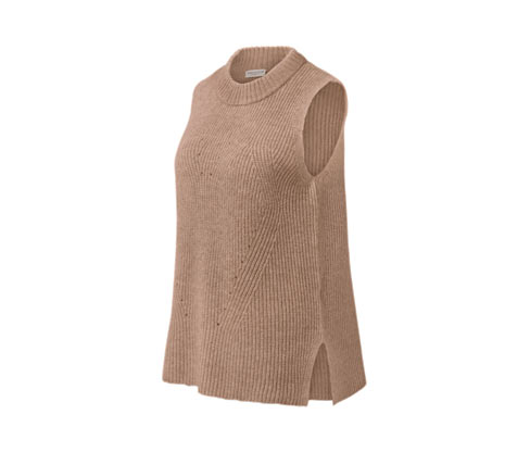 Tchibo - Strick-Pullunder - Damen - Gr. L - beige