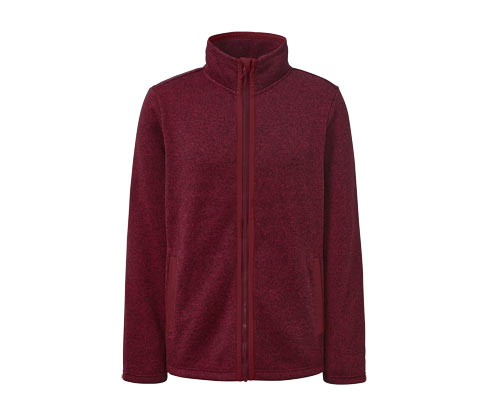 Tchibo - Strickfleece-Jacke - Herren - Gr. S - bordeaux
