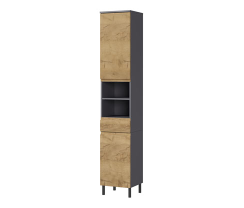 Tchibo - Hochschrank »Salinas« - 34x34x190cm - braun - Holz