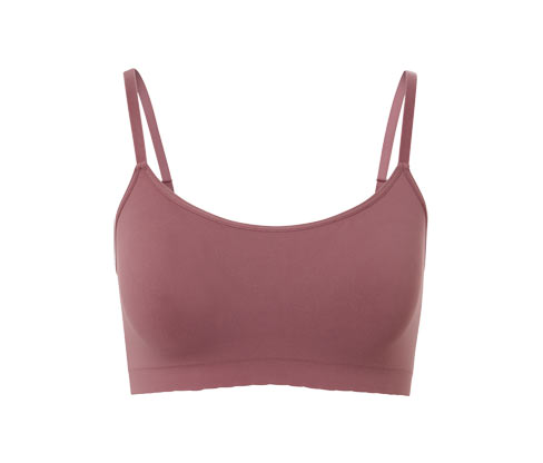 Tchibo - Seamless-Bustier mit Spitze - Damen - Gr. L - braun
