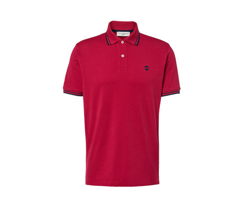 Tchibo - Piqué-Poloshirt - Herren - Gr. S - rot