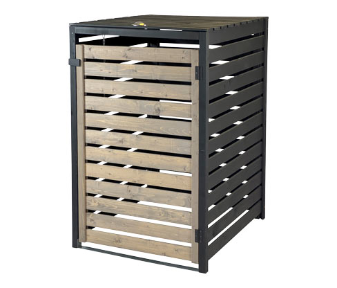 Tchibo - Mülltonnenverkleidung - 87x77x121cm - anthrazit - Fichtenholz