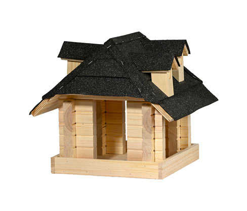 Tchibo - Vogelhaus »Sort« aus Massivholz - schwarz