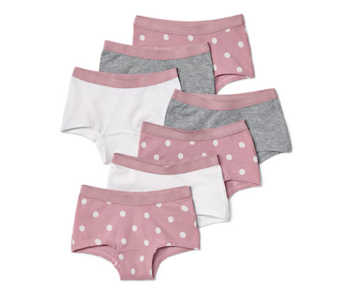 Tchibo - 7 Mädchen-Pantys - Mädchen - Gr. 122/128 - weiß