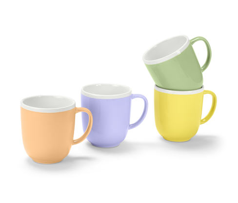 Tchibo - 4 Trinkbecher - creme