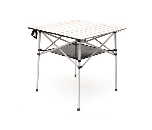 Tchibo - Camping-Alu-Klapptisch mit Netz - silber