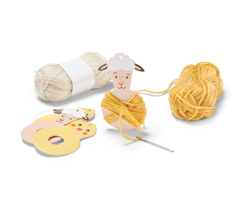 Tchibo - Oster-Pompon-Bastel-Set - weiß