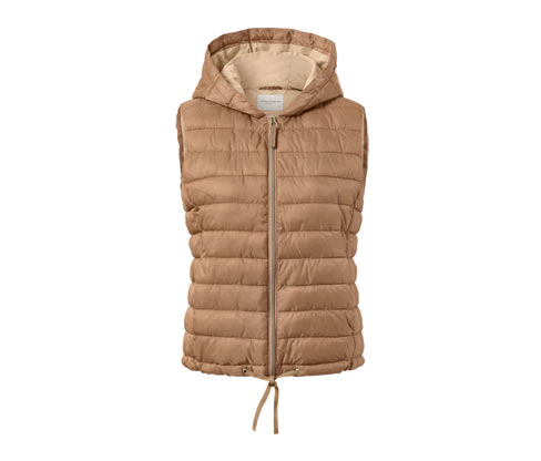Tchibo - Steppweste mit Kapuze - Damen - Gr. 50 - creme