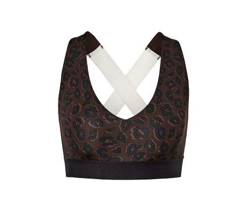 Tchibo - Sport-Bustier - Damen - Gr. XS - schwarz/print