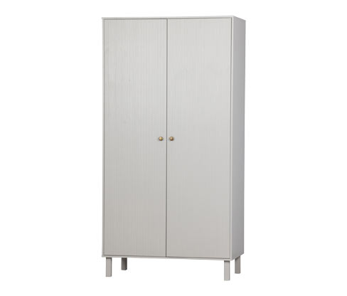 Tchibo - Woood Garderobeschrank »Madu« - 100x53x194,5cm - grau - Holz / Metall