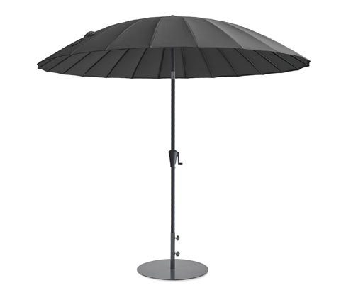 Leco Shanghai Sonnenschirm* - 155x14x14cm - anthrazit - Aluminium / Fiberglas / Polyester