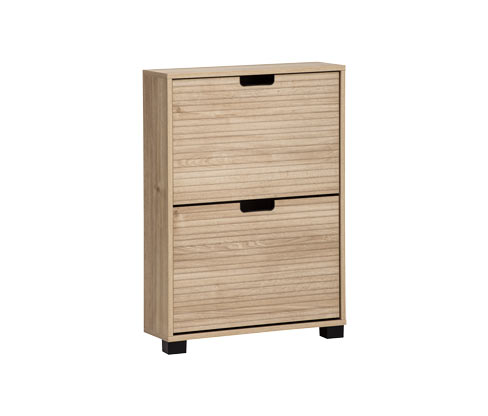 Tchibo - Schuhschrank »Emmik« - 60x19,5x85cm - schwarz - Holz / Kunststoff / Metall