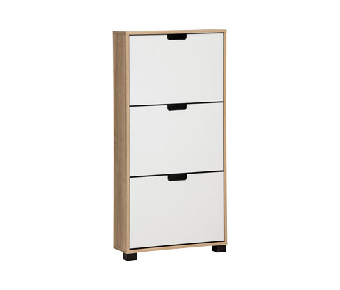 Tchibo - Schuhschrank »Emmik« - 60x19,5x124cm - schwarz - Holz / Kunststoff / Metall