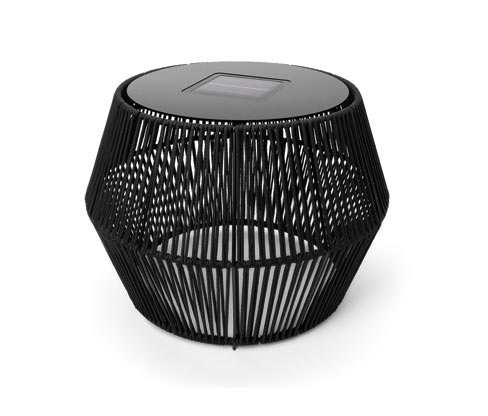 Tchibo - Solar-Beistelltisch mit Textilband - schwarz