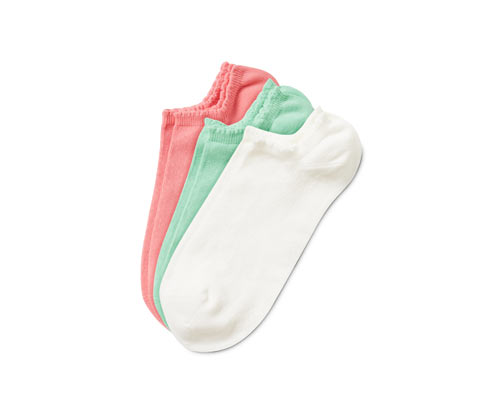 3 Paar Sneakersocken mit Ajour-Muster - Damen - Gr. 39-42 - creme