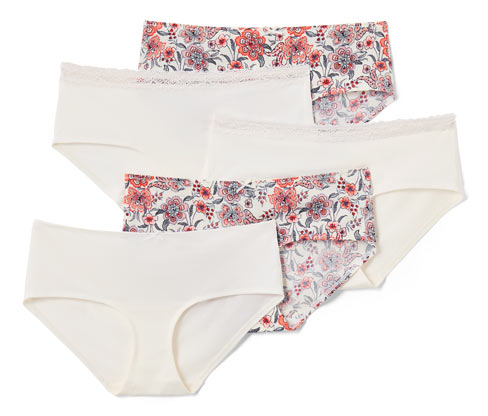 Tchibo - 5 Pantys - Damen - Gr. M - creme