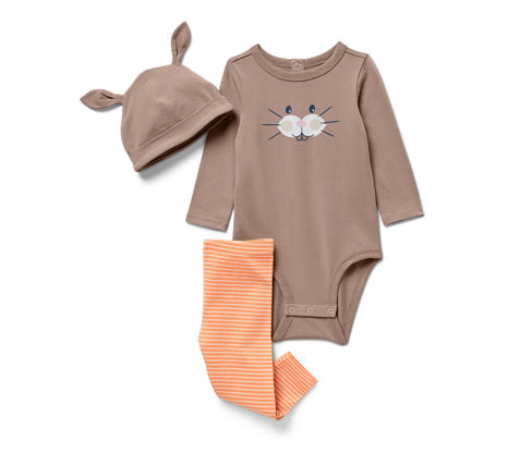 Tchibo - Baby-Set - Newborn - Gr. 50/56 - creme