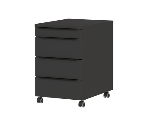 Tchibo - Rollcontainer »Kopenhagen« - 42x60x63cm - grau - Holz