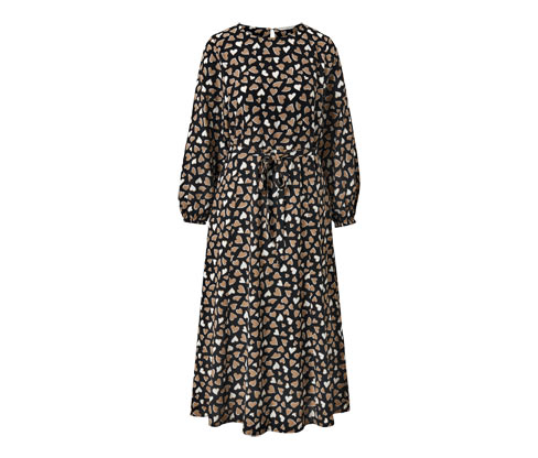 Tchibo - Webkleid mit Alloverprint - Damen - Gr. 36 - creme/print