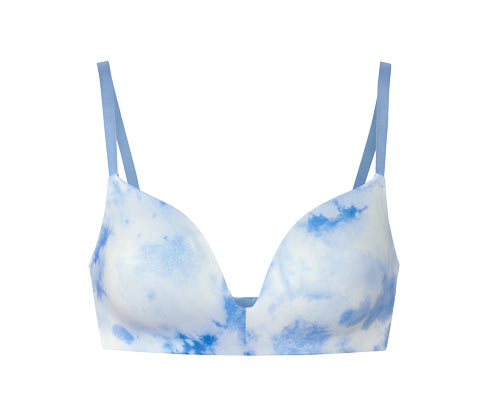 Tchibo - Softschalen-BH mit Batik-Print - Damen - Gr. 80B - weiß
