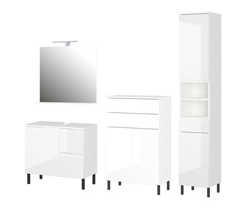 Tchibo - Set »Salinas« klein mit Kommode - 60x34x56cm - weiß - Holz
