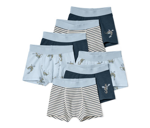 Tchibo - 7 Kinder-Slipboxer - Jungen - Gr. 98/104 - dunkelblau