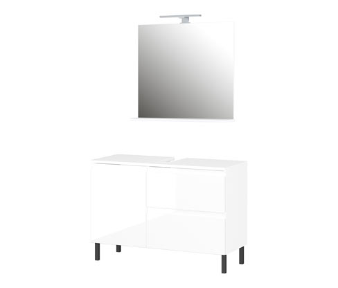 Tchibo - Waschbeckenunterschrank »Salinas« - 80x34x56cm - weiß - Holz