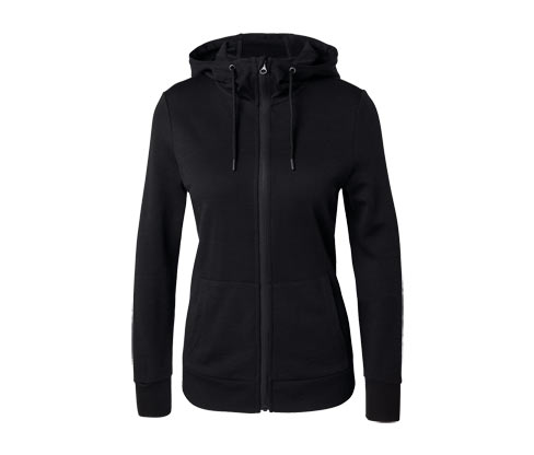 Tchibo - Kapuzenjacke mit RWS-zertifizierter Wolle - Damen - Gr. XS - schwarz