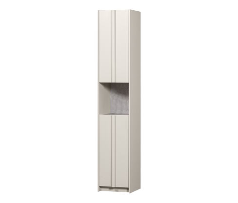Tchibo - Woood Schrank »Basu« kiefer dust - 40x42x210cm - weiß - Holz