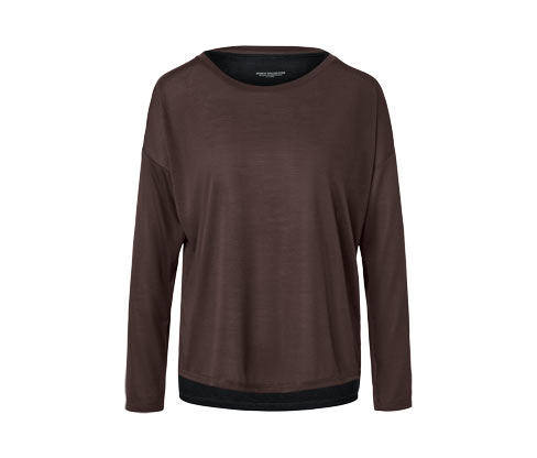 Tchibo - 2-in-1-Sportshirt - Damen - Gr. L - schwarz
