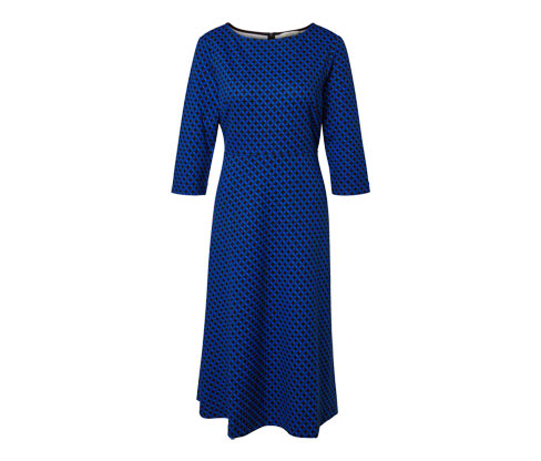 Tchibo - Bedrucktes Jerseykleid - Damen - Gr. S - dunkelblau/print