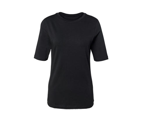 Tchibo - Halbarmshirt - Damen - Gr. S - schwarz
