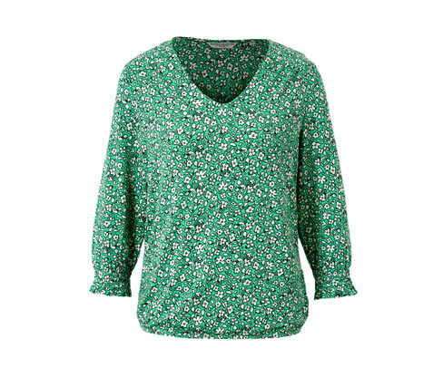 Tchibo - Bedrucktes Blusenshirt - Damen - Gr. XL - creme/print