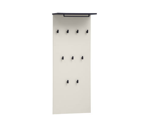 Tchibo - Hakenpaneel »Edda« - 50x21x120,5cm - schwarz - Holz / Metall