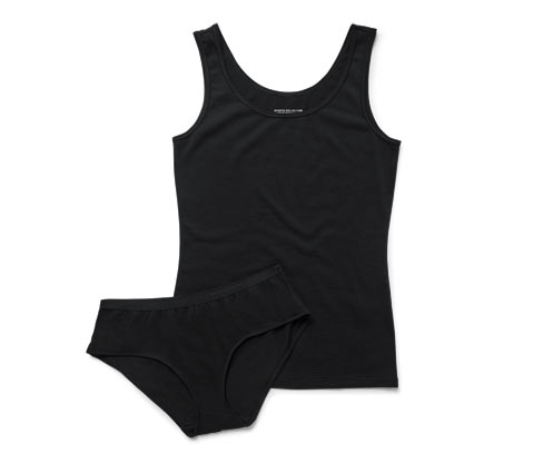 Tchibo - Unterwäsche-Set mit Merinowolle - Damen - Gr. S - schwarz