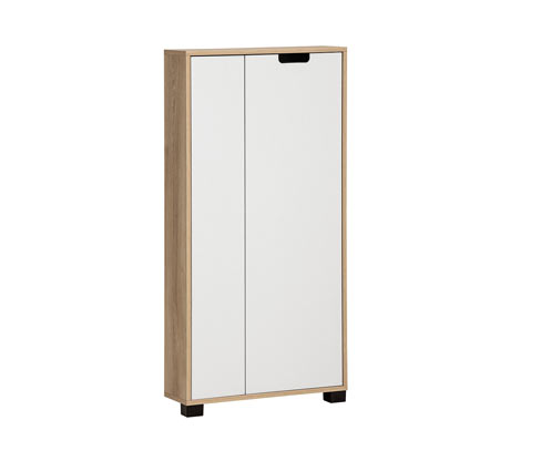 Tchibo - Highboard »Emmik« - 60x19,5x124cm - schwarz - Holz / Kunststoff / Metall