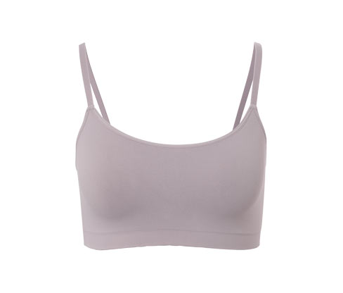 Tchibo - Seamless-Bustier mit Spitze - Damen - Gr. XS - grau