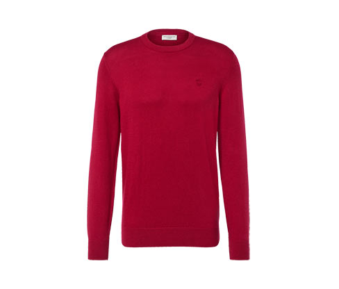 Tchibo - Pullover mit Rundhalsausschnitt - Herren - Gr. 3XL - rot