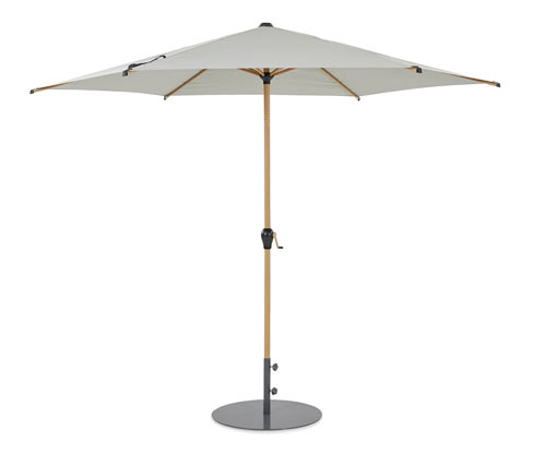 Leco Marktschirm* - 155x14x14cm - grau - Aluminium / Stahl / Polyester