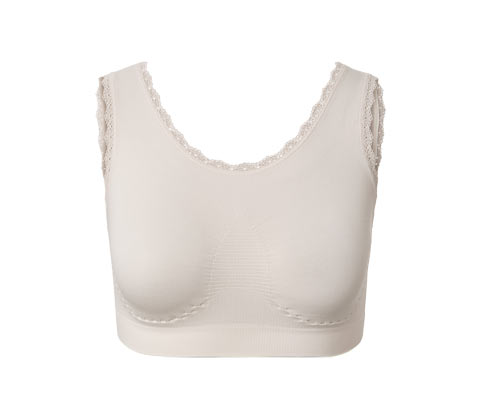 Tchibo - Seamless-Bustier - Damen - Gr. L - creme
