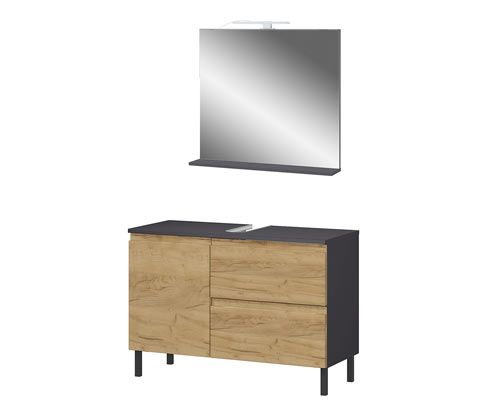 Thumbnail - Tchibo - Waschbeckenunterschrank »Salinas« - 80x34x56cm - braun - Holz