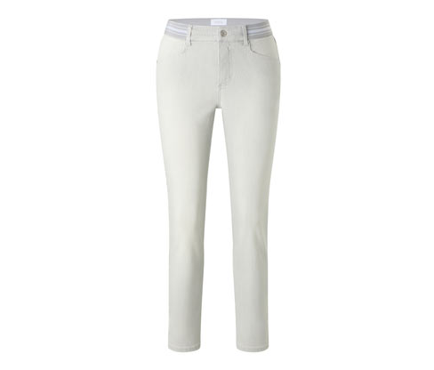 Angels Jeans »Ornella Sporty« Slim Fit 7/8 - Damen - Gr. 42 - grau/gestreift